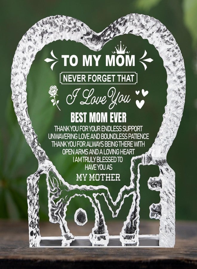 K-MLICE Mothers Day Mom Gifts, Birthday Crystal Gifts for Mom from Daughter Son Happy Mothers Day Anniversary Christmas Mama to My Mom Best Presents - Image 1